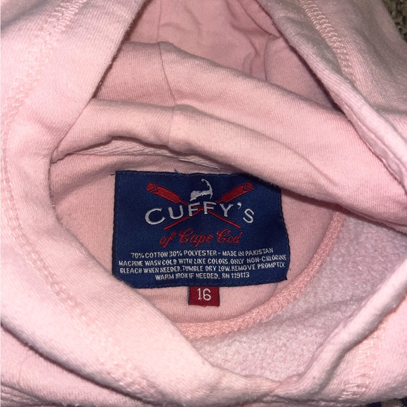 Cuffy’s of Cape Cod Mass. Local Tourist Women’s Pink Hoodie/Jacket Like New - 16 - Picture 3 of 4